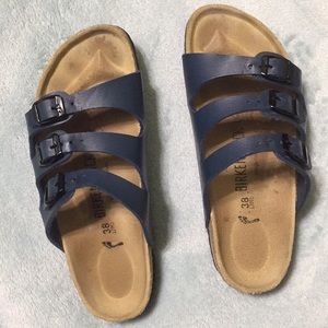 Blue Florida Soft Footbed Birkenstocks